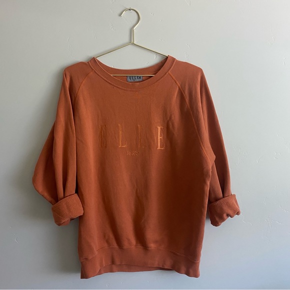 RARE VINTAGE ELLE PARIS EMBROIDERED SWEATSHIRT - Picture 2 of 8
